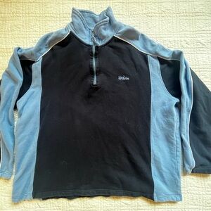 Wilson Two-Tone Black and Blue Fleece Pullover